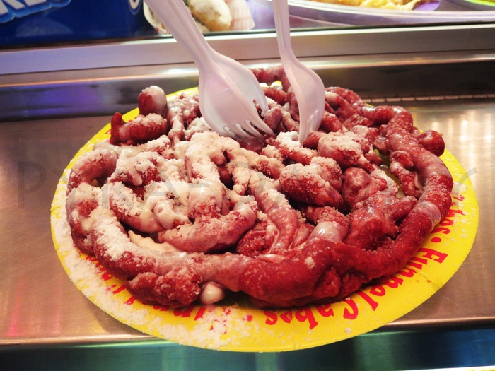 Red Velvet Funnel Cake