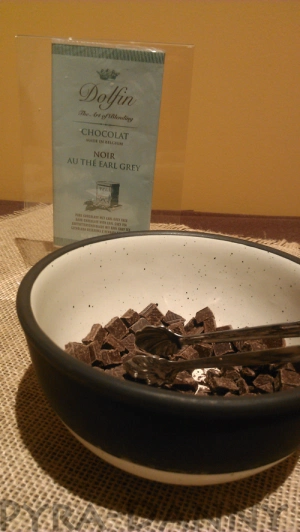 One of the chocolate samples