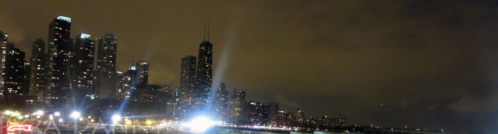 View of the skyline from the Navy Pier