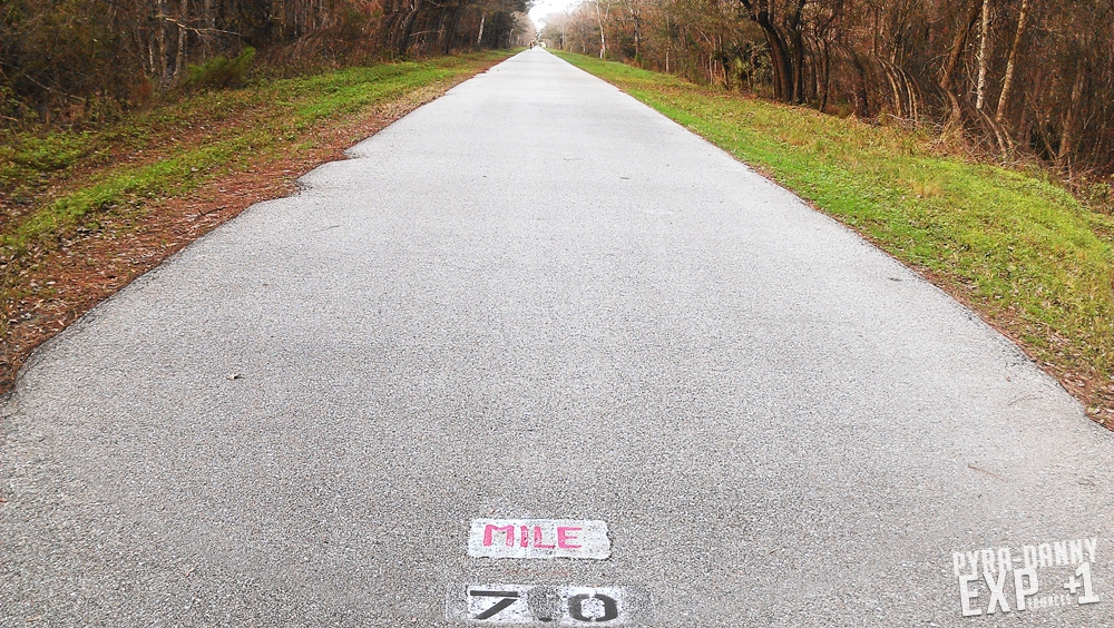 Van Fleet Trail - 7 mile marker