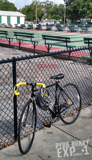 Parked at the Shuffleboard Courts