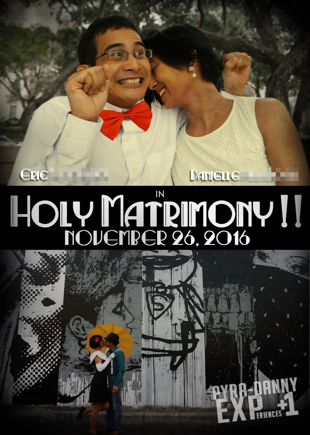 Holy Matrimony [150 More Days: DIY Save-The-Dates | PyraDannyExperiences.com]