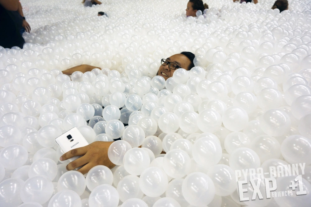 Totally relaxed and buried inside [Stuck in a Giant Ball Pit aka The Beach Tampa | PyraDannyExperiences.com]
