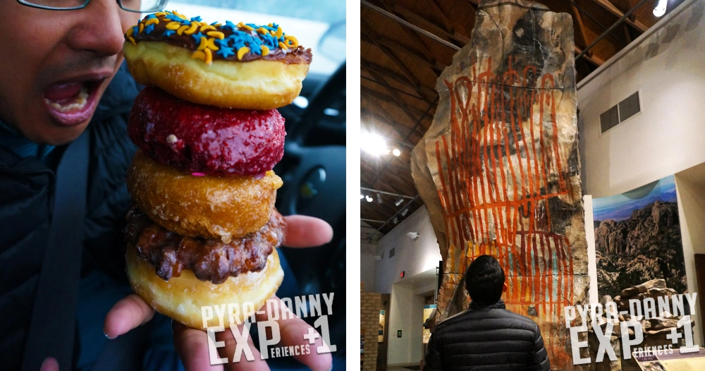 Bakers Dozen donuts and Big Bend Museum [Rainy Last Day in Alpine, TX | PyraDannyExperiences.com]