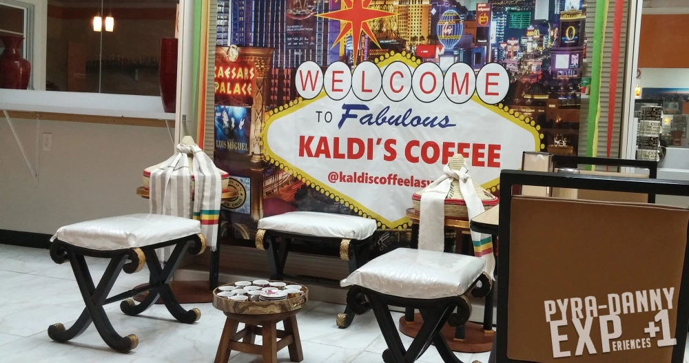 VegasFood02 Kaldi's Coffee ceremony area