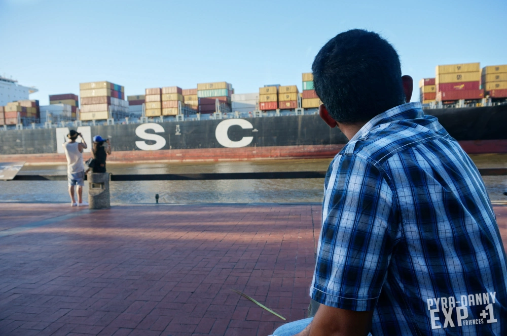 Freight ship at the Riverside [Savannah Whirlwind | PyraDannyExperiences.com]