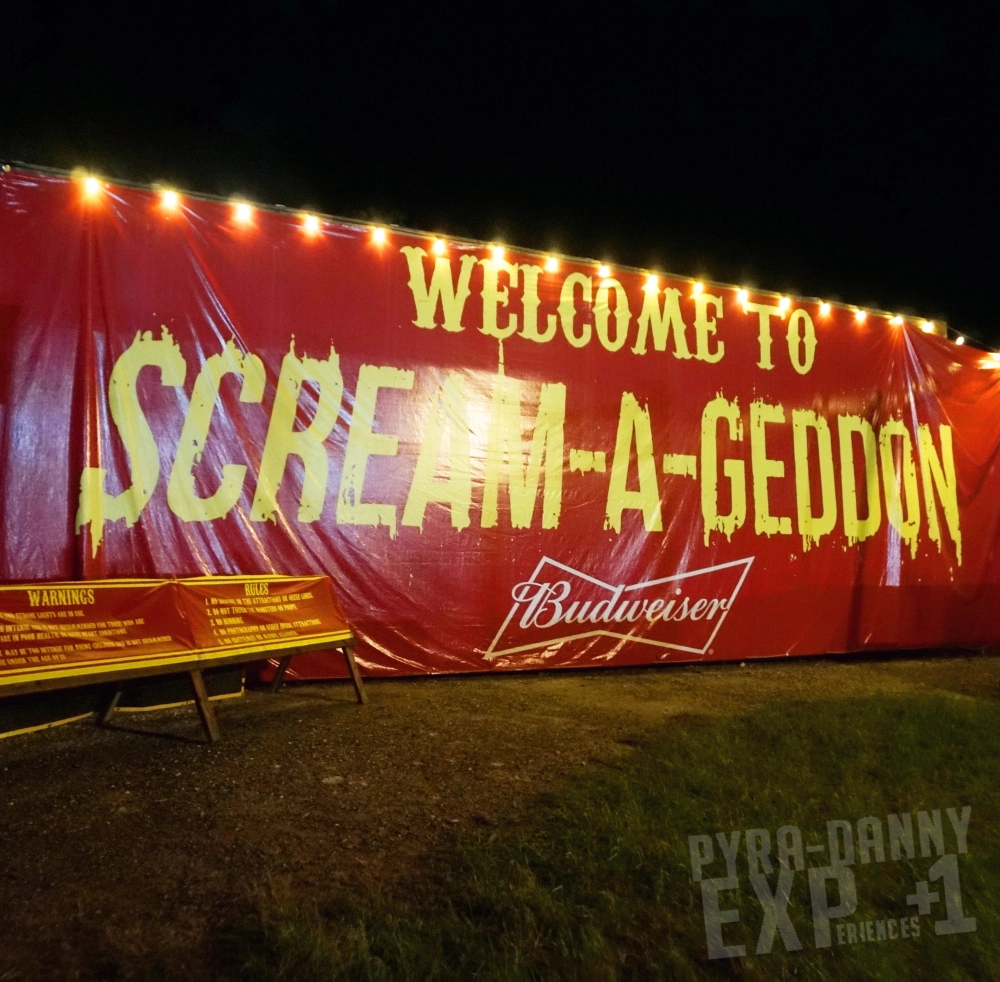 Entrance Sign [Get Yo' Screamageddon On | PyraDannyExperiences.com]