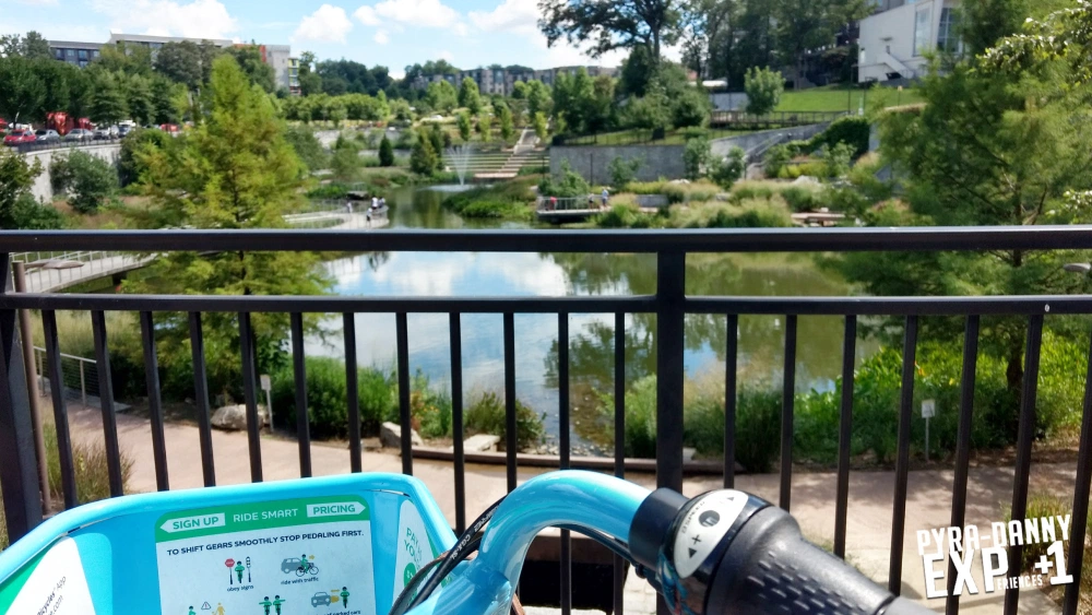 Fourth Ward Park with bike [Back to Atlanta | PyraDannyExperiences.com]