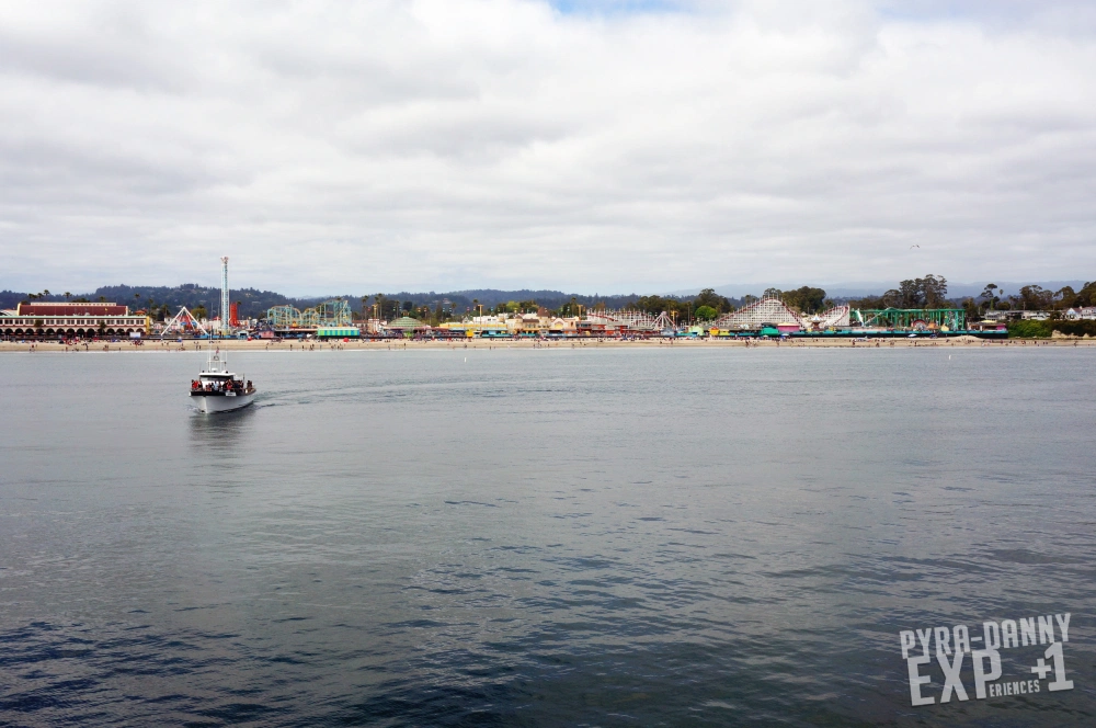 Santa Cruz boardwalk view of the amusement park [Exploring Santa Cruz | PyraDannyExperiences.com]